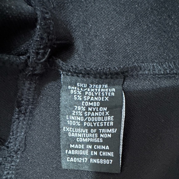 Black Mesh Cutout Mini Dress S Le Chateau - Picture 6 of 6